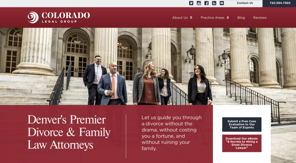Colorado Legal Group Website