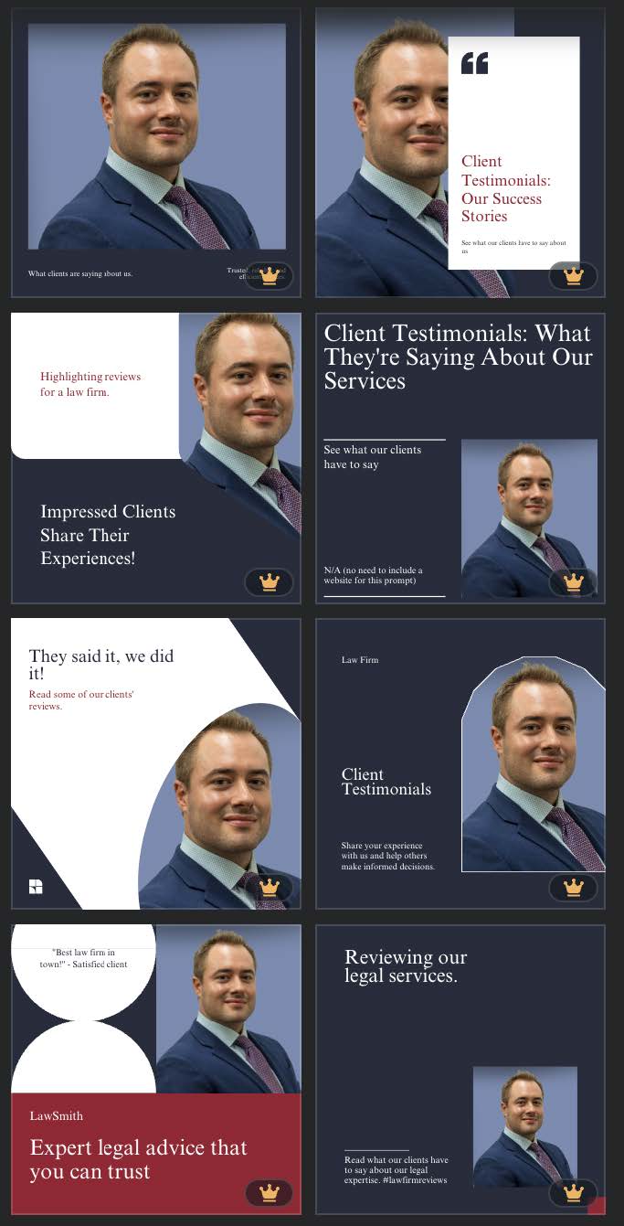 Canva Magic Design Example Outputs AI Tools For Law Firm Marketing Content Creation